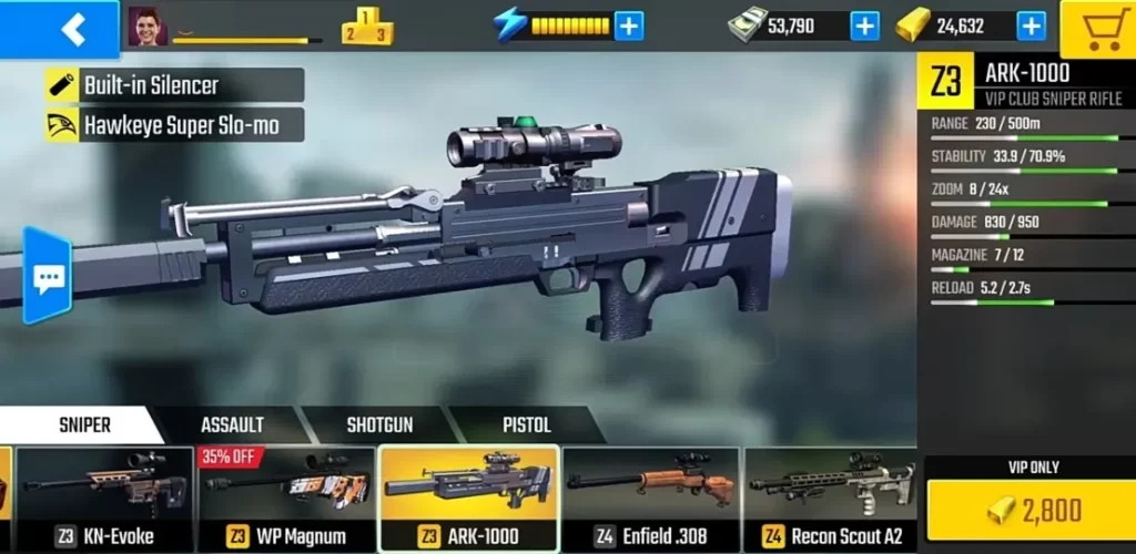pure sniper mod apk latest version