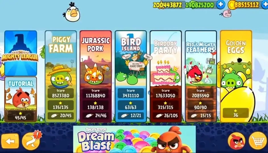 angry birds mod apk unlimited everything
